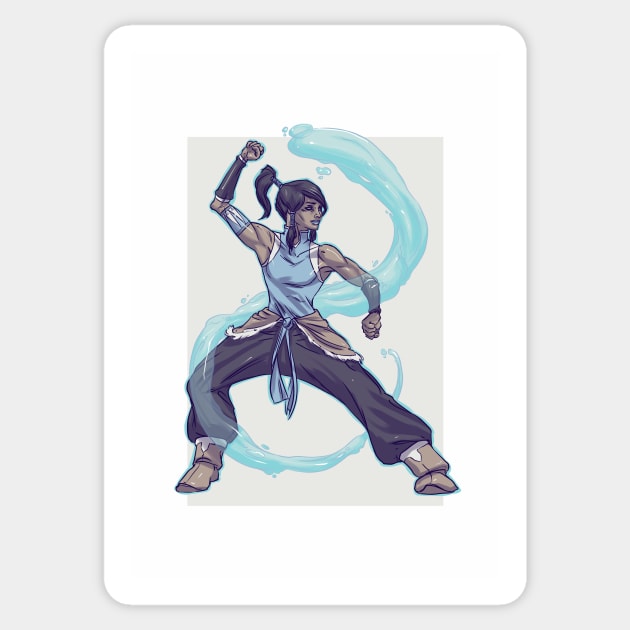 [dracotober 20] Korra Sticker by dracoimagem